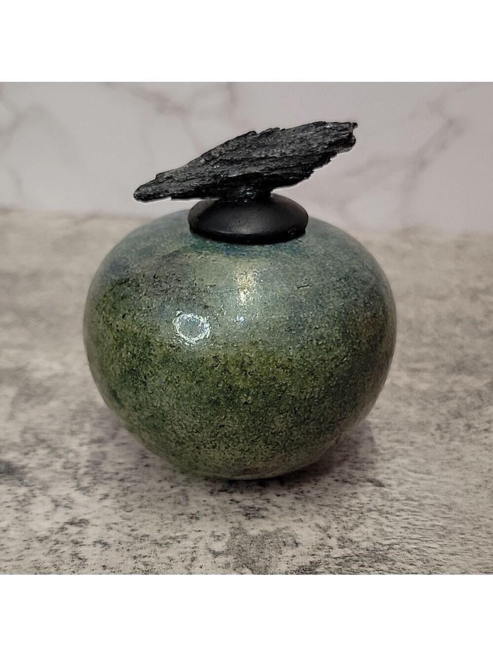 Artist signed Jeremy Diller dream jar raku potteryworks - Picture 2 of 7